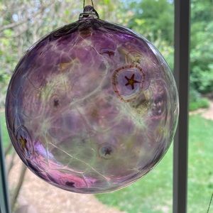 Art Glass Handblown Globe/Orb/Ball  4.5” diameter Globe Only